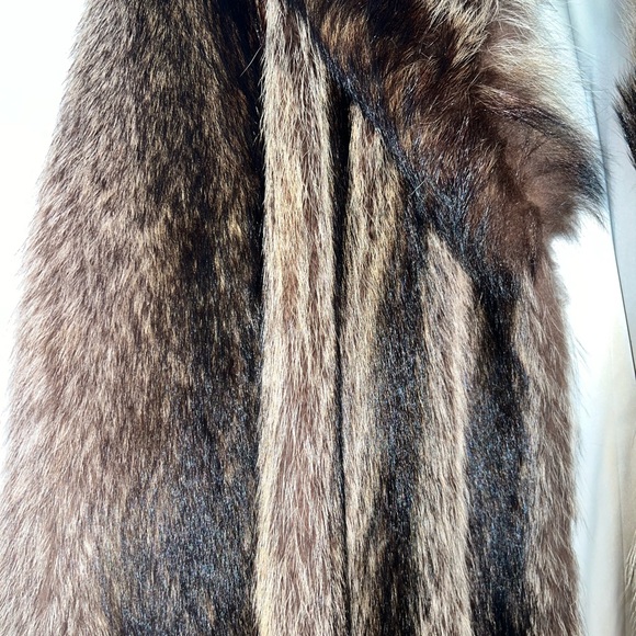 REAL RACCOON FUR COAT - Picture 3 of 3